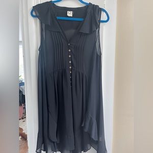 Anthropologie - Akemi + Kin - Black Button Down Tunic